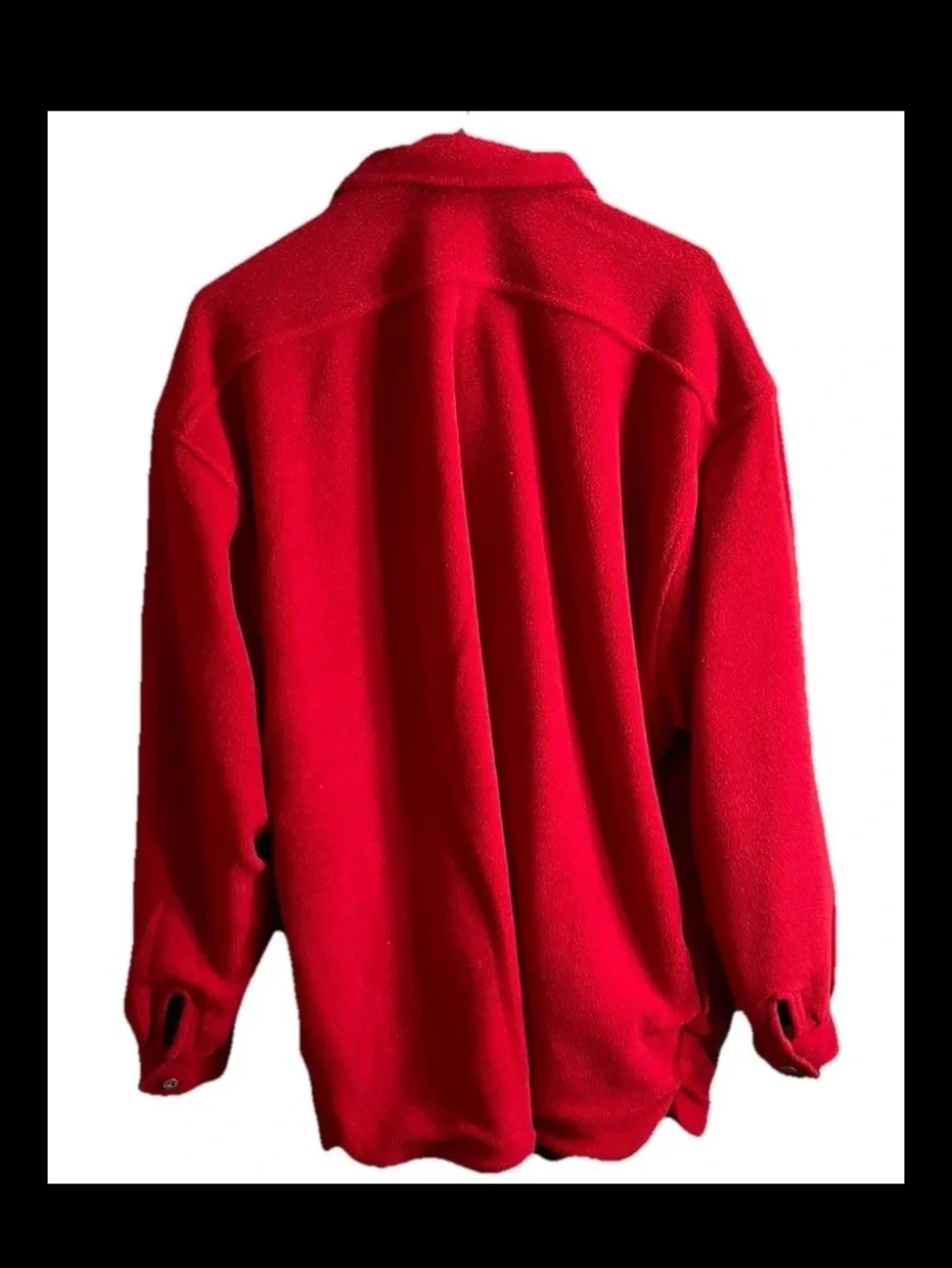 Marlboro Red Zip-Up Reversible Fleece Pullover XXL